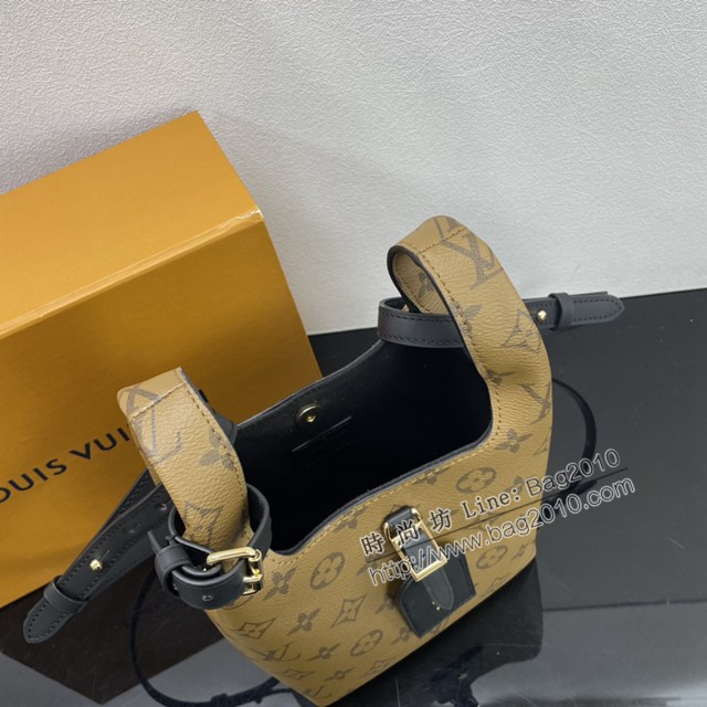 Lv路易威登2023專櫃新款限定菜籃子系列女士手拎包 M46816黃花 ydh5159